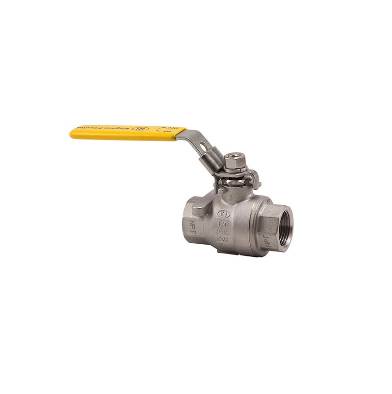 BALL VALVE 1-1/2 316 STAINLESS STEEL 2-PIECE KV210FP-24 Max Pressure 1000 PSI WOG